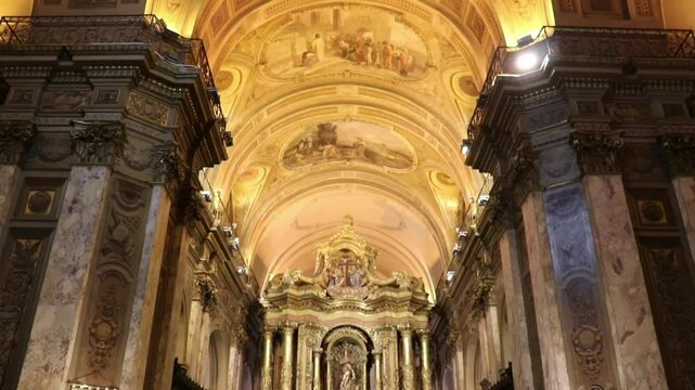 ceiling of the cathedral of buenos aires