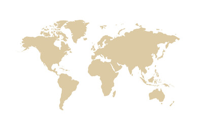 World map isolated modern colorful style. for website layouts, background, education, precise, customizable, Travel worldwide, map silhouette backdrop, earth geography, political, reports. 