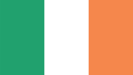 Naklejka premium Vector flag of Ireland. Illustration eps10.