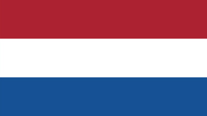 Fototapeta premium Vector flag of Netherlands. Illustration eps10.