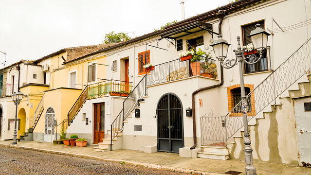 Melfi, borgo e castello medievali in provincia di Potenza, Basilicata. Italy