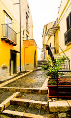 Melfi, borgo e castello medievali in provincia di Potenza, Basilicata. Italy