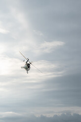 helicopter in flight
