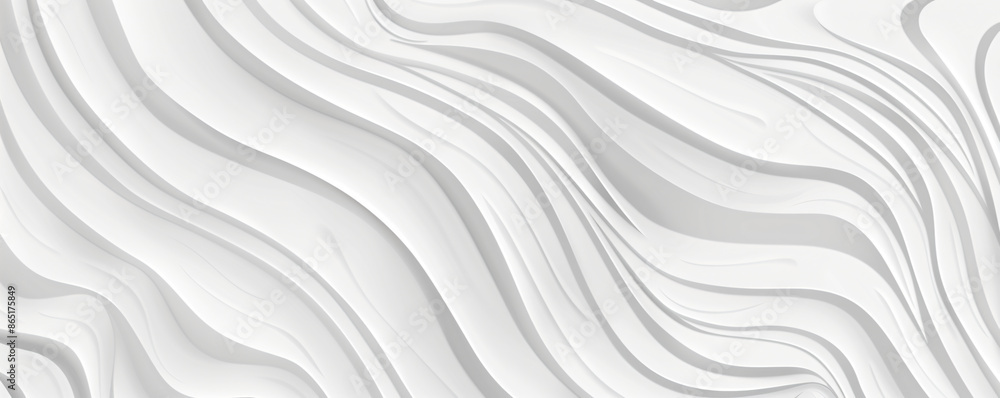 Poster pattern of waves, thin lines on light gray background. simple elegant seamless texture for textile d