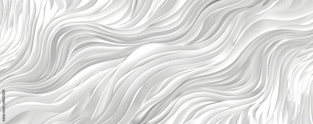 Poster pattern of waves, thin lines on light gray background. simple elegant seamless texture for textile d