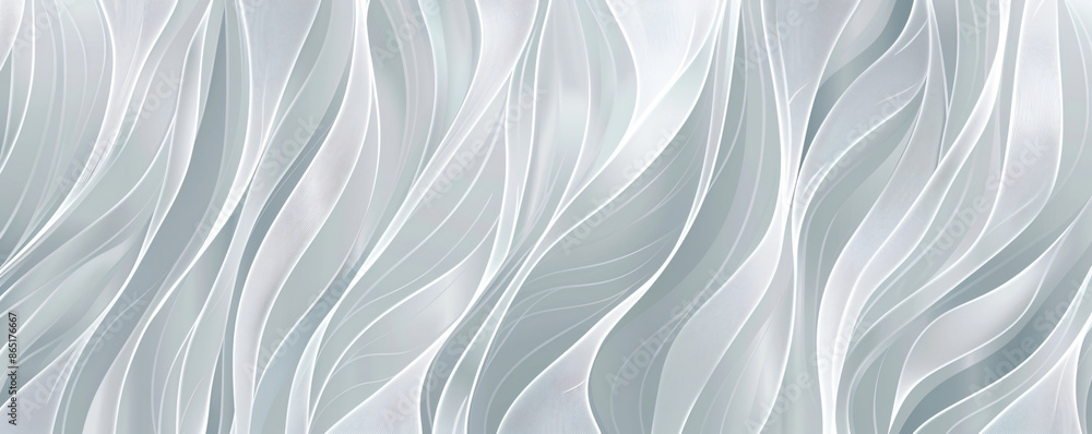 Poster pattern of waves, thin lines on light gray background. simple elegant seamless texture for textile d