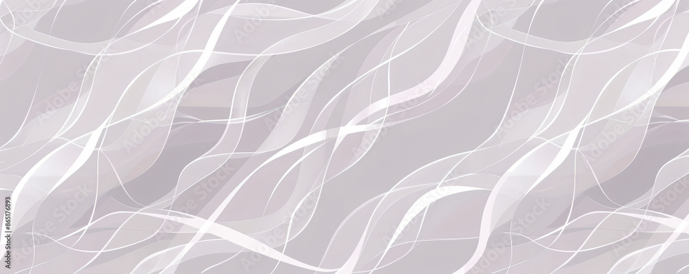 Aufkleber pattern of waves, thin lines on light gray background. simple elegant seamless texture for textile d