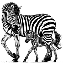 zebra vector illustration