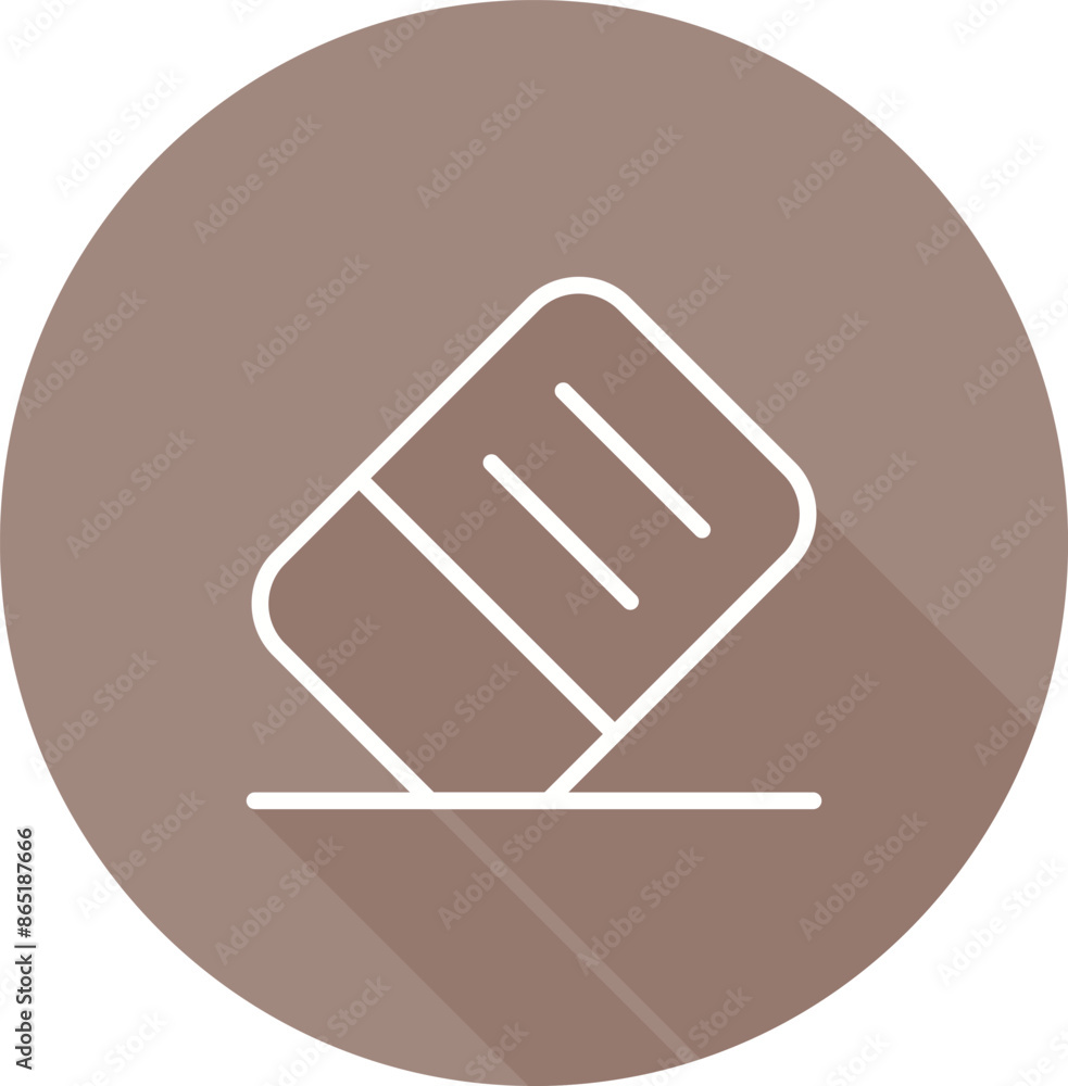 Sticker eraser vector icon