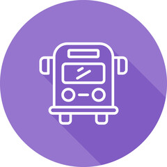 Fototapeta premium Bus Vector Icon