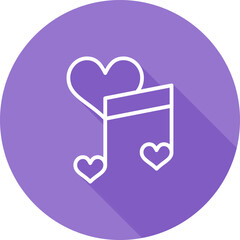 Love songs Vector Icon