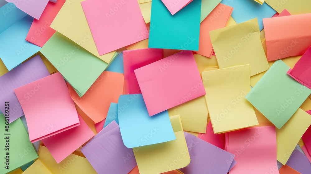 Aufkleber a colorful assortment of sticky notes in different shapes and sizes