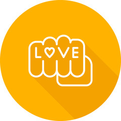 Love tattoo Vector Icon