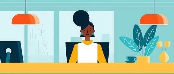 Woman attending a virtual job fair, virtual job fair, online networking