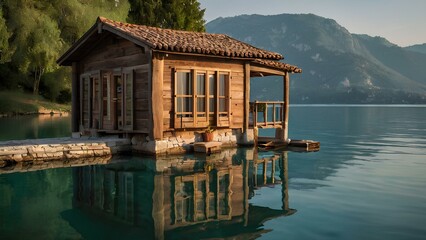 Fototapeta premium lake house 4