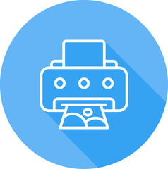 Photo Printer Vector Icon
