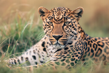 Majestic African Leopard in Natural Habitat