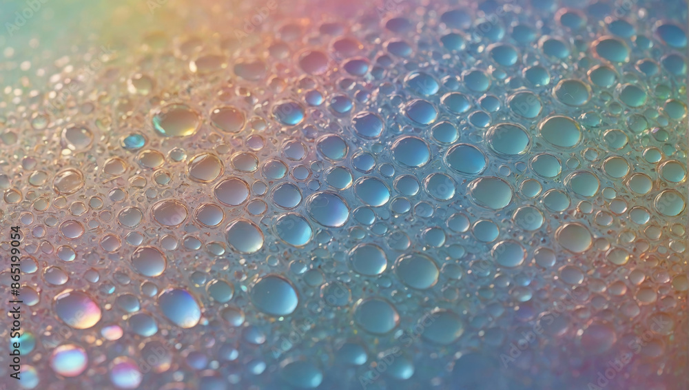 Poster fluid or gel texture with a colorful and reflective shimmering iridescent background
