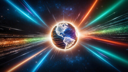 World wide web in continuous motion and infinity.