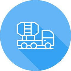 Mixer Truck Vector Icon