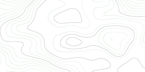 Abstract black and white wavy topography map background. Topography relief and topographic map wave line background. Vector illustration.