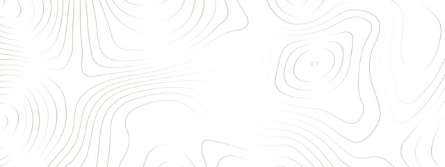 Wave topographic contour map, topographic wavy map line background. Abstract geographic wave grid line map. Geographic mountain relief background. Vector illustration.