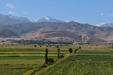 Stunning natural landscapes of the mountains and steppe in Kyrgyzstan, Central Asia © ChrisOvergaard