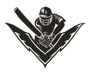 Cricket Logo Transparent PNG - Sports Emblem Design