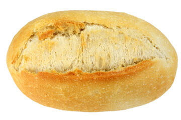 White bread isolated on white background.