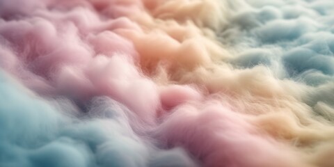 Fototapeta premium Soft pastel-colored fluffy texture background. Macro shot for design and print.