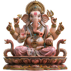 Lord Ganesh: Transparent PNG of Hindu God for Spiritual Designs