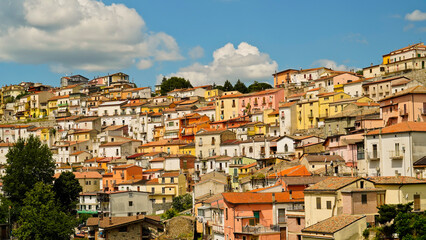 Fototapeta premium Rapolla, borgo del Volture con le tipiche cantine dove viene conservato il vino Aglianico. Potenza, Basilicata. Italy