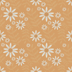 Flower vector ilustration seamless patern.Great for textile,fabric,wrapping paper,and any print.