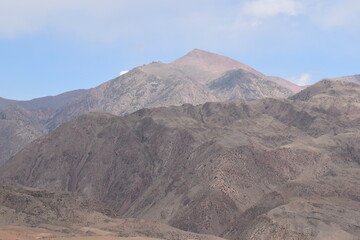 Stunning natural landscapes of the mountains and steppe in Kyrgyzstan, Central Asia