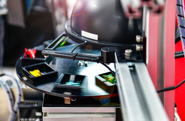 Inspection measure the workpiece to check the size of the part. measurement of workpieces for...