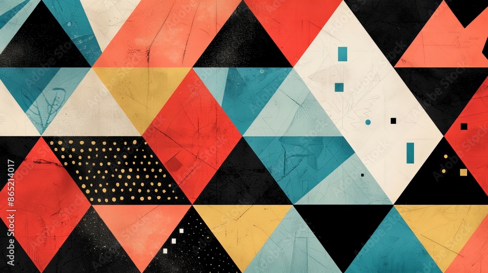 Poster geometric patterns in graphic design create eye-catching visuals that draw attention and communicate