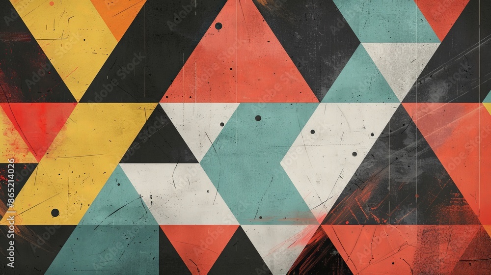 Poster geometric patterns in graphic design create eye-catching visuals that draw attention and communicate