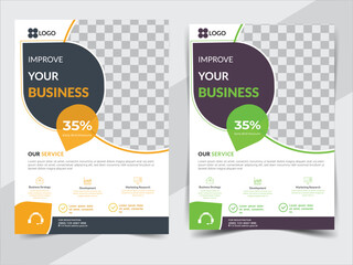 corporate Business flyer, professional business flyer vector design