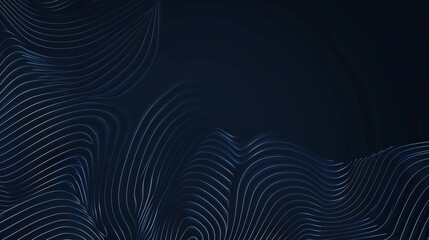Fototapeta premium golden dynamic curves lines and waves, on blue background, modern banner design, business background