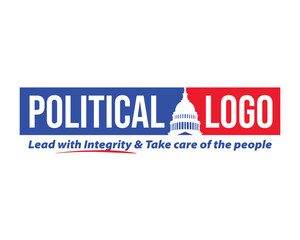 political campaign logo design. Election voting logo. American political logo