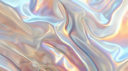 holographic elegance iridescent white abstract background with pearlescent gradient digital texture art