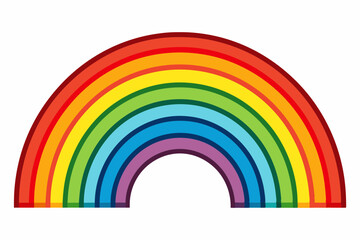 rainbow, colorful rainbow vector illustration, vector illustration of rainbow icon

