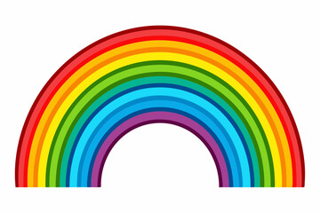 Fototapeta premium rainbow, colorful rainbow vector illustration, vector illustration of rainbow icon