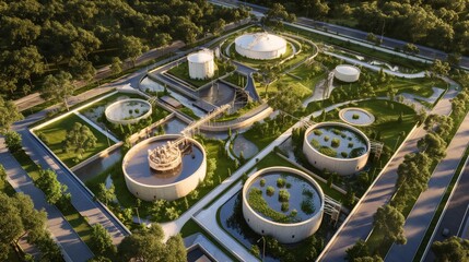 Modern Wastewater Treatment Facility