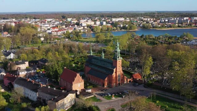 Beautiful scenery of Kartuzy in the Kashubian Lake District, Pomerania. Poland