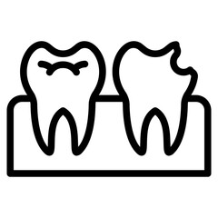 Tooth icon symbol