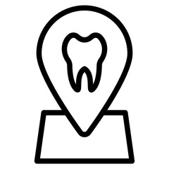 Clinic Dental Location Icon