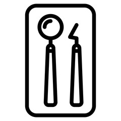 Dental Tools Icon symbol