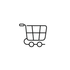 Shopping cart icon vector. EPS 10 editable vector