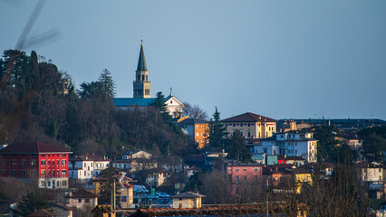 Views from the Cassacco hills. Window on Friuli.